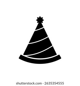 Party-Hut-Symbol, moderner Vektor einzeln auf weißem Hintergrund.