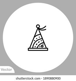 Party hat icon sign vector,Symbol, logo illustration for web and mobile