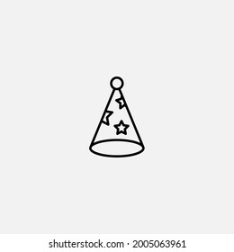 Party hat icon sign vector,Symbol, logo illustration for web and mobile