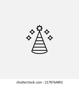 Party hat icon sign vector,Symbol, logo illustration for web and mobile