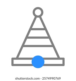 Party Hat Icon.  Simple Party Accessory Graphic.