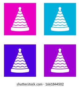 party hat icon . Simple glyph vector of Party color set for UI and UX, website or mobile application