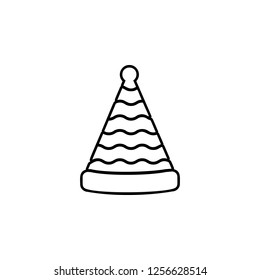 party hat icon. Simple outline vector of party set icons for UI and UX, website or mobile application