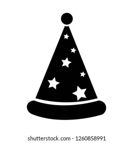party hat icon vector . flat illustration. christmas , happy new year , birthday