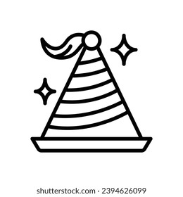 party hat icon. vector line icon for your website, mobile, presentation, and logo design.