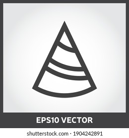 Party Hat icon vector. Party Season icon in flat design. Eps 10 vector illustration.