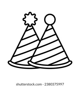 Party-Hut Symbol Vektorzeichen und Symbol auf trendigem Design für Design und Druck.