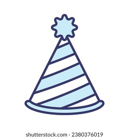 Party hat icon vector sign and symbol on trendy design for design and print.