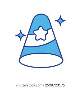 Party Hat icon vector stock illustration