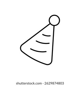 Ícone do Ícone do Party Hat ilustração de estoque vetorial