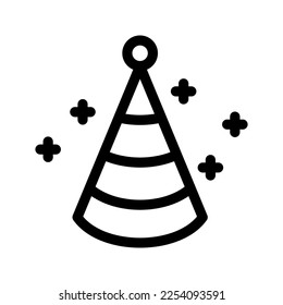 Party Hat Icon Vector Symbol Design Illustration