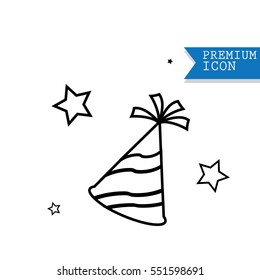 Party hat icons vector