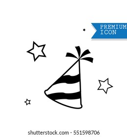 Party hat icons vector