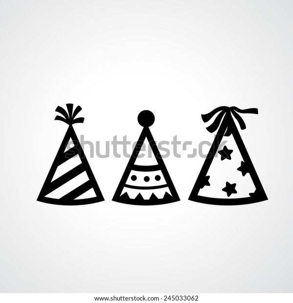 Party hat icons\
vector