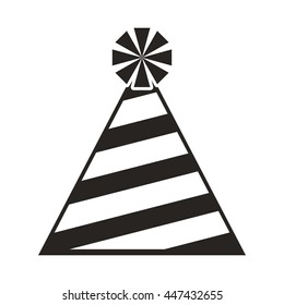 party hat  isolated icon design, vector illustration  graphic 