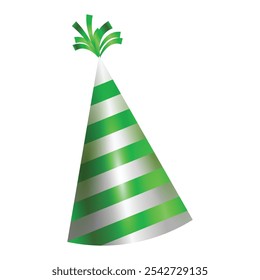 Party hat isolated on a white background.