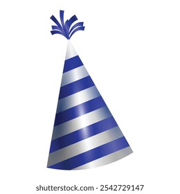 Party hat isolated on a white background.