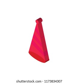 Party hat isometric left top view 3D icon