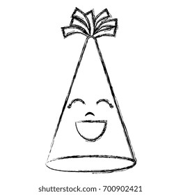 party hat kawaii character