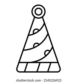 Party Hat line art icon