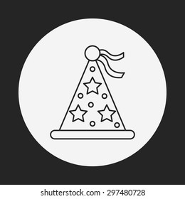 party hat line icon
