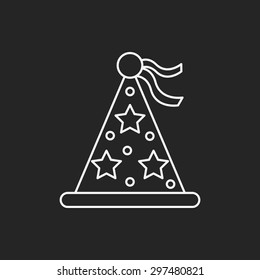 party hat line icon