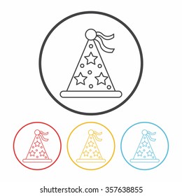 party hat line icon