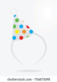 Party hat mask . vector illustration