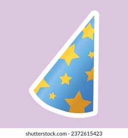 Sombrero de partido en el fondo de lila