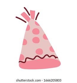 party hat on white background vector illustration design
