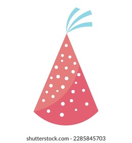 Party hat on white background