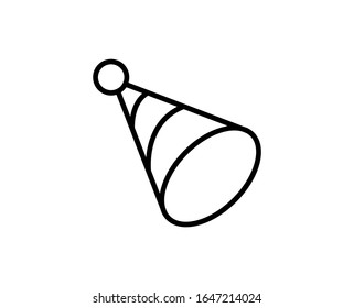 Party hat premium line icon. Simple high quality pictogram. Modern outline style icons. Stroke vector illustration on a white background. 