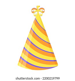 Party hat set isolated on a white.   Vector illustration 