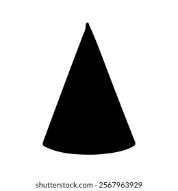 Party hat silhouette icon vector design.

