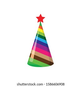 Party Hat simple illustration clip art vector