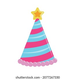 party hat with star icon