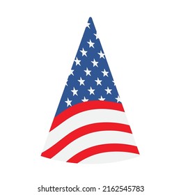 sombrero de fiesta con diseño de bandera de ee.uu.