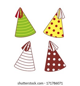 Party Hat In Various Patten