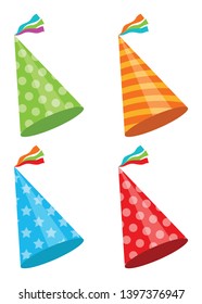 Party hat vector design illustration isolated on white  background