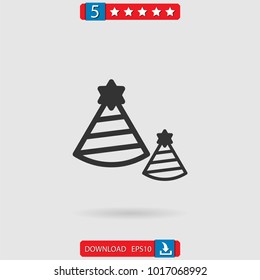 party hat vector icon
