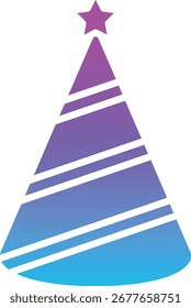 Party Hat vector icon. Can be used for printing, mobile and web applications.