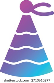 Party Hat Vector Icon Design Illustration