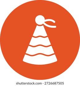Ilustração de design de ícone de vetor de chapéu de festa