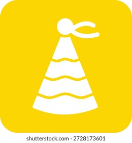 Party Hat Vector Icon Design Illustration