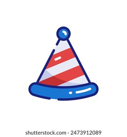 Party Hat Vector Icon Illustration