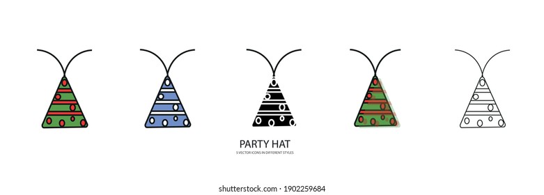 Party Hat Vector Type Icon