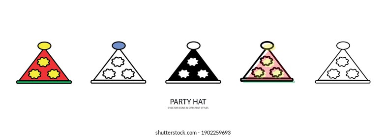 party hat vector type icon