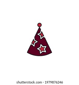 party hat vector type icon