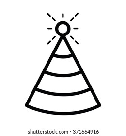 Party Hats icon  line style
