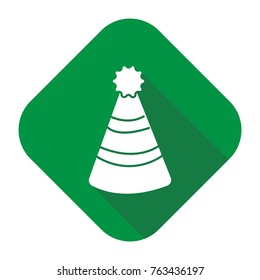 party hats icon with long shadow